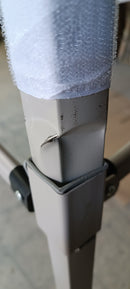 Gazebo Richiudibile Pieghevole 3x3m in Acciaio e PVC Impermeabile Bianco Seconda Scelta