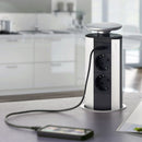 Multipresa con USB in Alluminio Emuca 