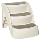 Scaletta per Cani e Gatti Pieghevole 3 Gradini Antiscivolo 49x38x38 cm  in Polipropilene Beige