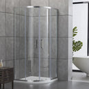 Box Doccia Semicircolare 2 Ante Scorrevoli in Cristallo Trasparente 6mm H190 Bonussi Giuly Varie Misure