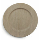 Set 6 Sottopiatti in Plastica Ø33cm Villa d'Este Nature Rovere Grigio