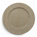Set 6 Sottopiatti in Plastica Ø33cm Villa d'Este Nature Rovere Grigio