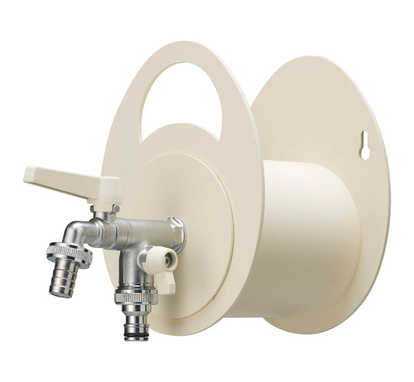 Portatubo da Muro in Metallo con Rubinetto a Doppia Uscita Belfer 42/MU Avorio sconto