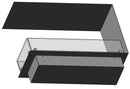 Camino a Bioetanolo da Incasso 80x30x60 cm Infire U800 Slim Nero  
