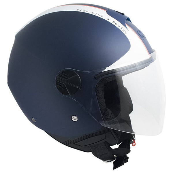 online Casco Jet per Scooter Visiera Lunga CGM Deejay 107DJ1 Blu Opaco