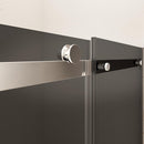 Porta Parete Doccia 1 Anta Scorrevole in Cristallo Fumè 8mm H195 Bonussi Livia Varie Misure