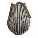 Lanterna Christelle in Vimini Grigio