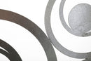 Pannello da Muro Bubbles 120x1,2x60 cm in Ferro Argento