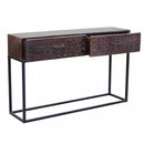 Consolle Daly 120x30x76 h cm in Legno Marrone