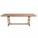 Tavolo Allungabile Rettangolare 180/240x100x74 h cm in Legno di Acacia Marrone