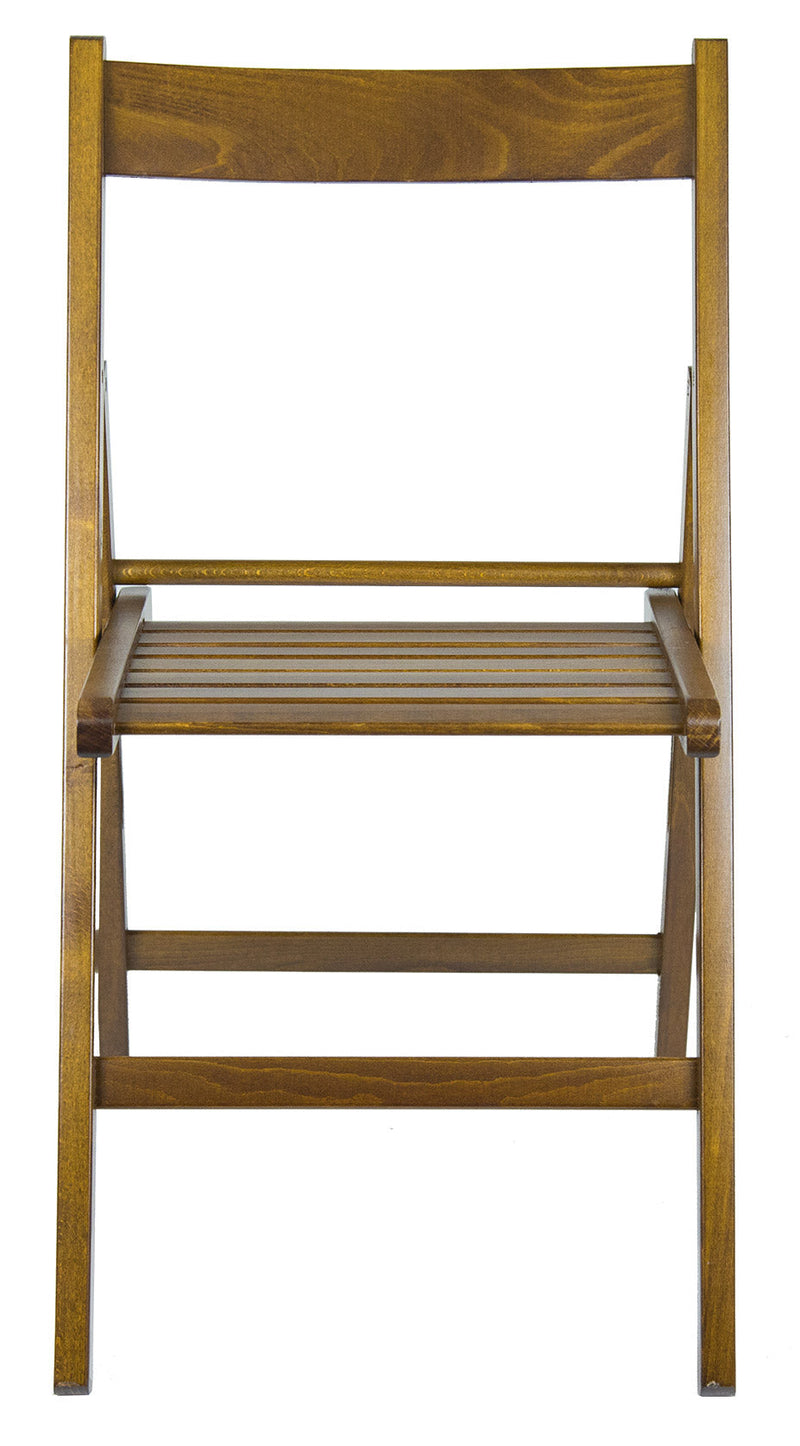 Set 4 Sedie Pieghevole 47,5x42,5x45/79 cm in Legno di Faggio FSC Noce