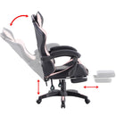 Sedia da Gaming Ergonomica in Similpelle Rosa/Nera