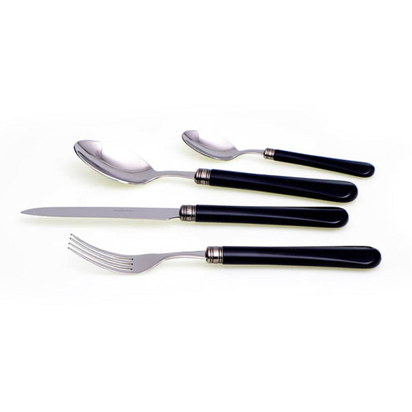 online Servizio Set di Posate 24 Pezzi in Acciaio Inox Rivadossi Sandro Giulietta Nero