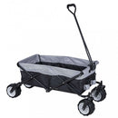 Carrello Portattrezzi da Giardino in Metallo Atlantic 117x50x52 h cm in Acciaio Grigio