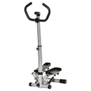 Stepper con Monitor LCD 55x53x118-128 cm in Acciaio e ABS Nero   