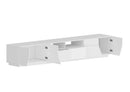 Mobile TV 4 Ante 2 Cassetti 260x43x46 cm Alien Bianco Lucido