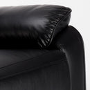 Poltrona Relax Reclinabile Manuale 90x74x130 cm in Similpelle Nero