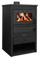 Stufa a Legna 11kW 130 m3 in Acciaio Antracite