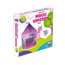 Tenda da Gioco per Bambini Ø 105x125 cm Struttura in Plastica Tubolare Magic Unicorn Rosa