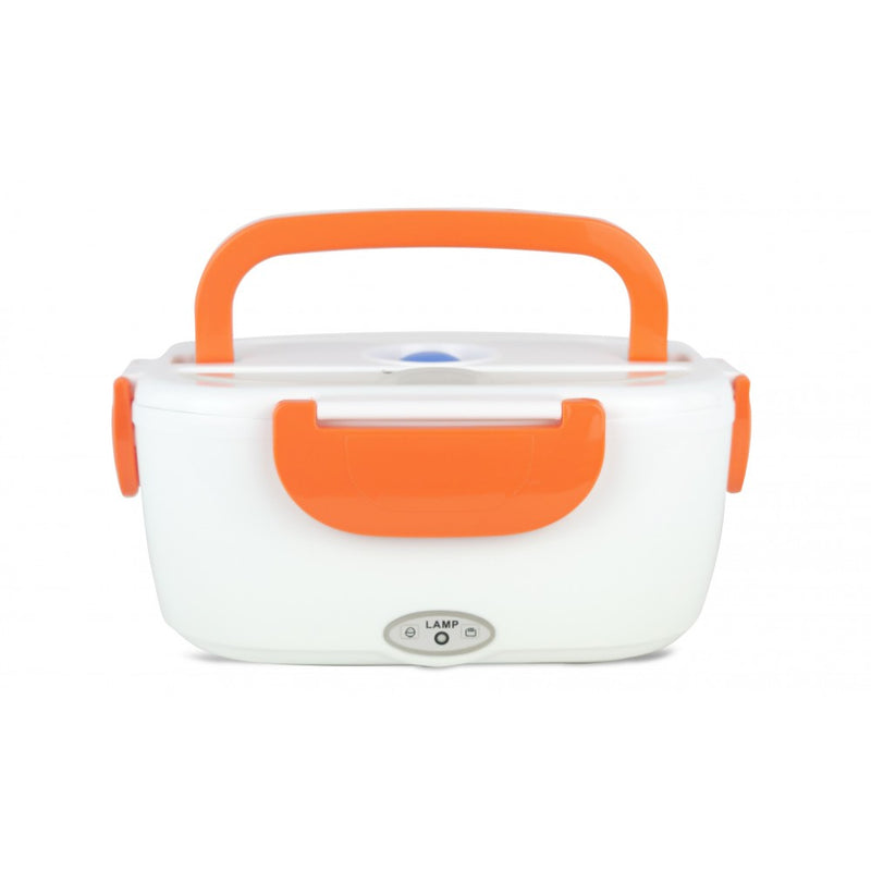 Scaldavivande Elettrico 24x17x10 cm 40W 2 scompartimenti interni con cucchiaio Arancio