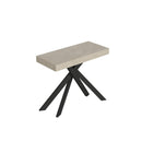 Consolle Allungabile 90-300x40x77 cm Saki Cashmere Gambe Antracite 