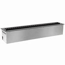 Camino Elettrico a Vapore Acqueo con Fiamme 3D con Bruciatore a Incasso 125x22,7x17,8 cm VAPOR3D125 Telecomando e APP in Acciaio e Alluminio Nero