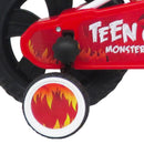Bicicletta per Bambino 12” 1 Freno Gomme in EVA Teen Monster Bianca/Rossa