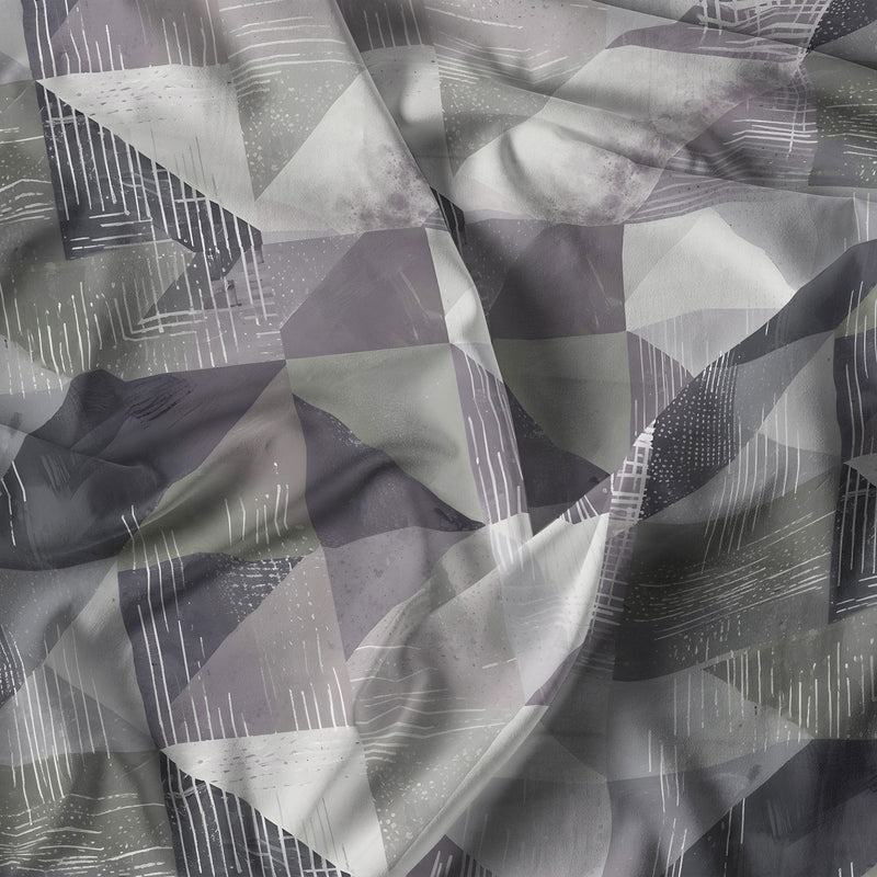 Copripiumino con Stampa sul Sacco e Federe Linea River Sepik Grey Varie Misure