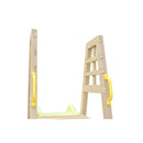 Scivolo da Giardino 262x60x183cm Certificato Fsc in Legno Giallo      