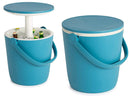 Secchiello Termico Porta Ghiaccio Ø38x37 cm in PVC Keter Go Bar Blu