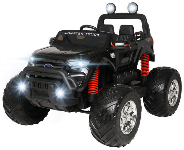 Macchina Elettrica per Bambini 2 posti Fuoristrada 12V con Licenza Ford Monster Truck 4x4 Nera sconto