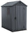 Casetta da Giardino Porta Attrezzi 125,8x184,5x205,1 cm in Resina Keter Darwin 4x6 Grigia