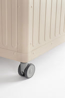 Baule Contenitore da Esterno 141,6x72x70h cm Apertura Facile e Ruote in Alluminio Ocean S Seta 