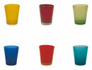 Set 6 Bicchieri Ø8x10 cm in Vetro Villa d'Este Home Tivoli Cancun Satin Multicolor