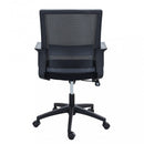 Poltrona da Ufficio Mollie 60x58x111/121 h cm in Poliuretano Nero