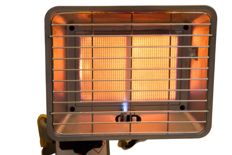 Stufa Riscaldatore a Gas Gpl su Bombola da Interno 3,5 kW Qlima BGHX145 Silver