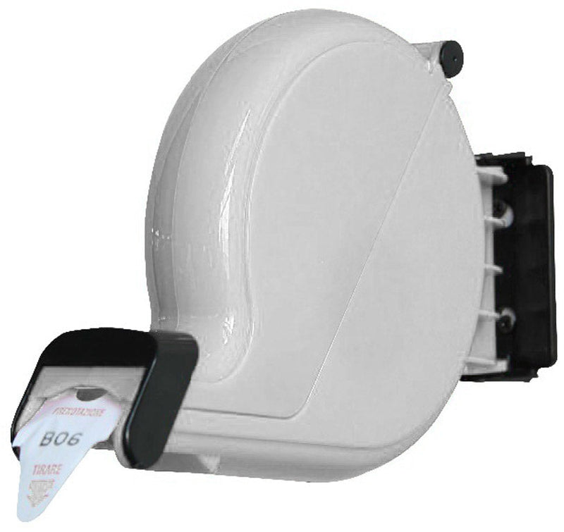 Distributore Ticket Elimnacode a Strappo Dispenser 26x18x5 cm Visel Bianco