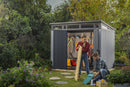 Casetta da Giardino Porta Attrezzi 277x218x226 cmin Duotech Keter Artisan 9x7 Grigia