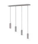 Lampada a Sospensione da Interno  GU10 in Metallo Nickel Opaco