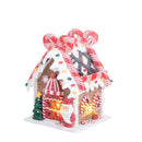 Villaggio Natalizio Casetta Natalizia con Luci 14,5 cm in Resina e Vetro