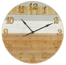 Orologio in legno bicolore cm Ø 91,5x6