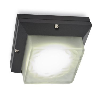 acquista Lampada Punto Luce Quadrato Aperto Colore Grigio per Esterno Linea Stage Livos