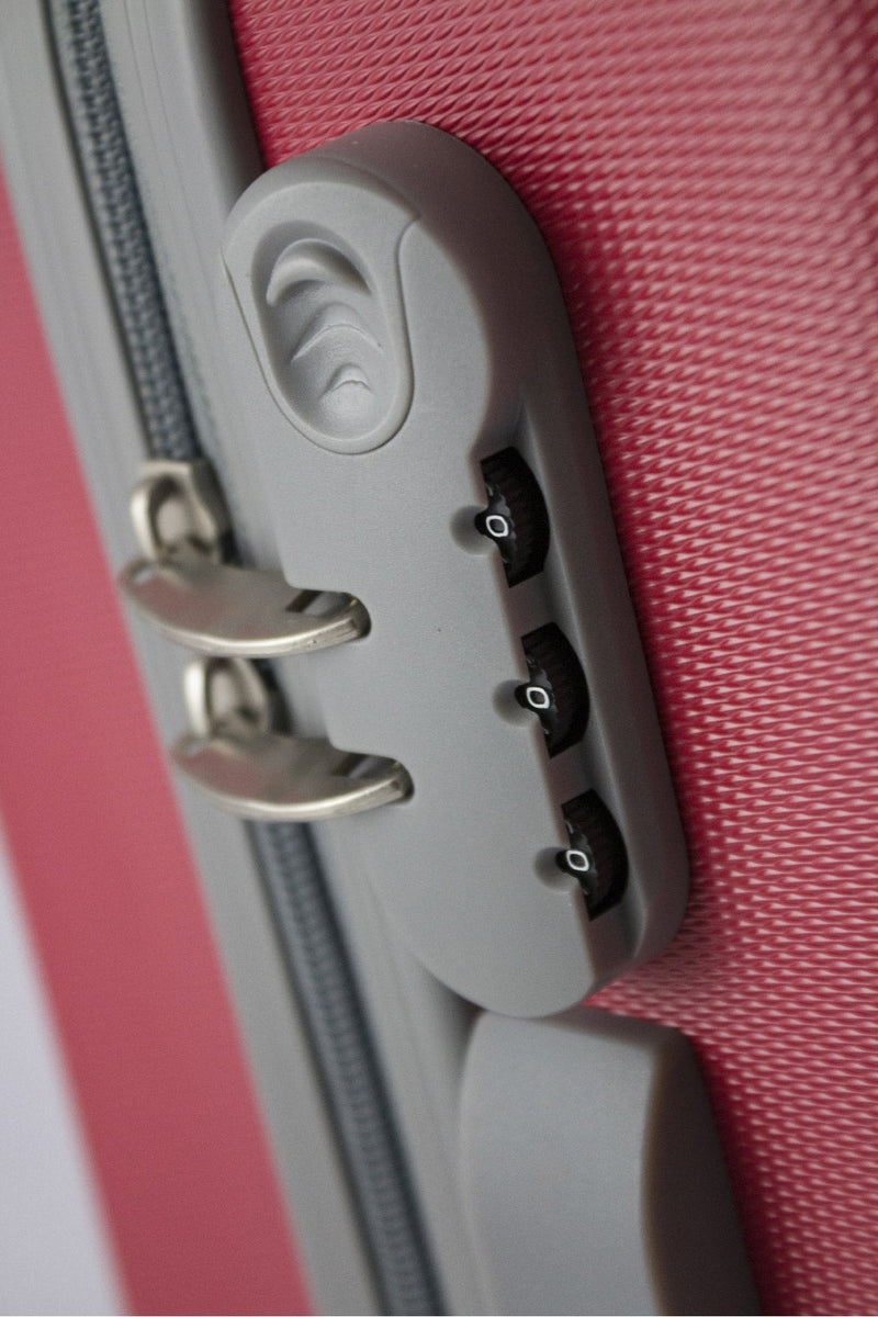 Trolley Valigia Bagaglio a Mano Rigida in ABS 4 Ruote Soriani Rossa