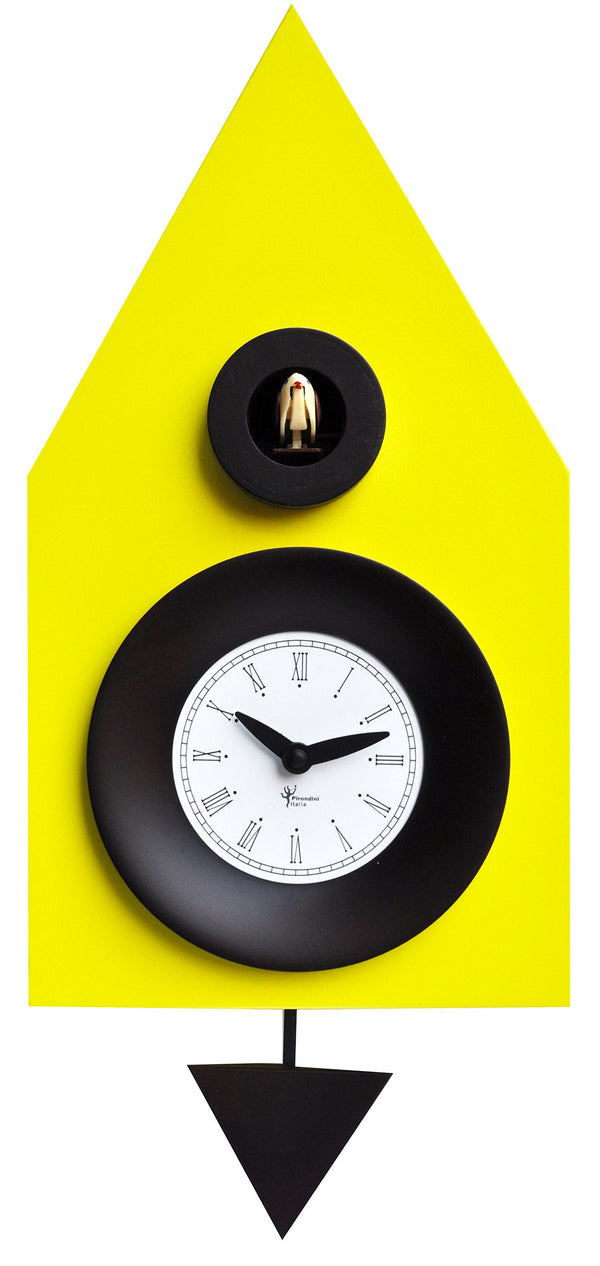 online Orologio a Cucù da Parete 20x36x13cm Pirondini Italia Dark Giallo Zolfo
