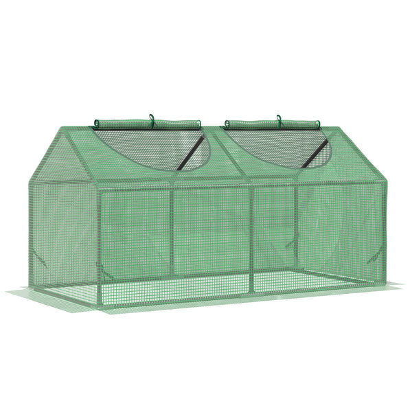 Serra da Giardino 120x60x60 cm con Copertura in PE Verde sconto