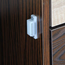 Libreria 3 Ripiani 2 Ante 2 Cassetti 154x40x74,50 cm in Legno Melaminico Rovere e Bianco