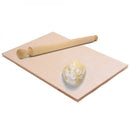 Asse Per Impastare Spianatoia In Legno Con Mattarello Pasta Pizza 50x30 cm