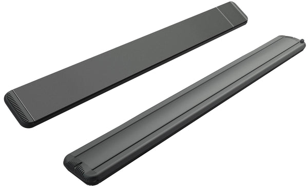 Stufa Elettrica ad Infrarossi 171x20,1x5,8 cm da Soffitto 2400W in Alluminio Dimmerabile Moel Hot-Top Nera prezzo