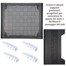 Copri Condizionatore da Esterno Medium 100x54/60x85 cm in Acciaio Zincato Antracite