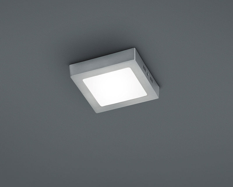 Plafoniera da Interno a LED in Alluminio Nichel Opaco